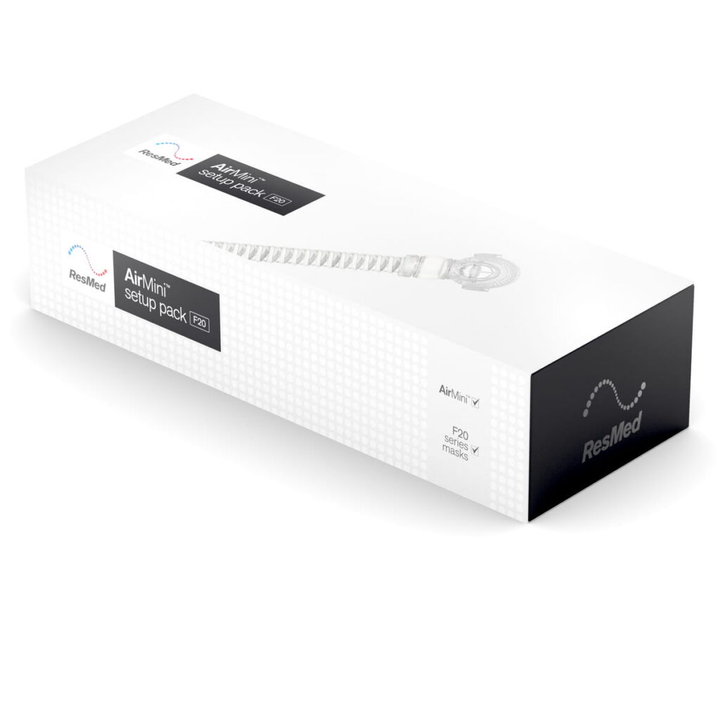 AirMini — zestaw startowy do maski twarzowej AirFit F20