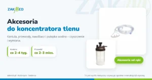 Akcesoria do koncentratora tlenu – kaniula nosowa i nawilżacz